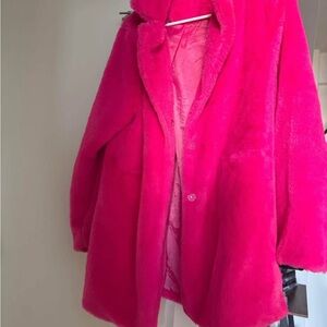 Hot Pink Fuzzy Jacket
